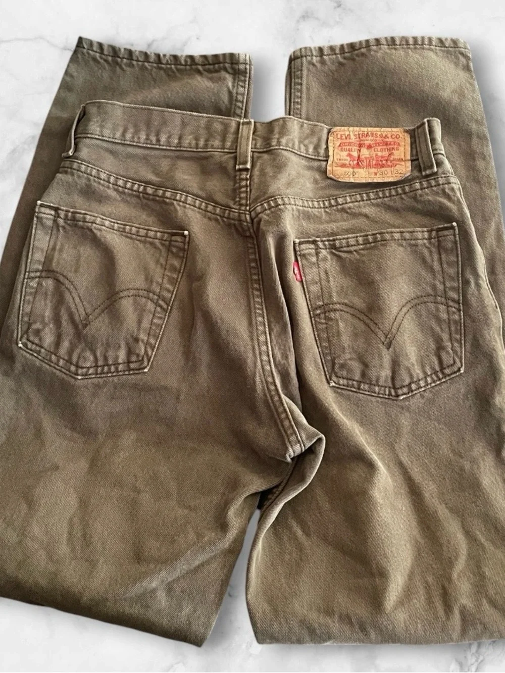 Levi's Relaxed Fit Jeans in Olive Brown